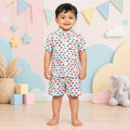 Colorful Elephant Print Kids Co-Ord Set