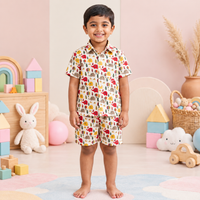 Kids Printed Shirt & Shorts Co-Ord Set